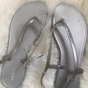 Old navy NEW silver sandals